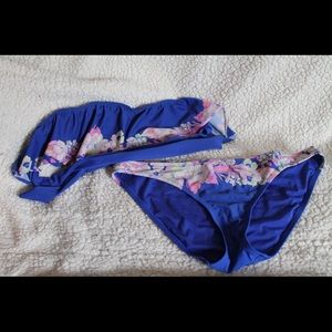 Blue Floral Bikini Set from AE